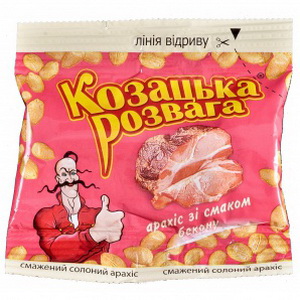4820078772335 - Арахис жареный соленый "Козацька розвага" со вкусом бекона
